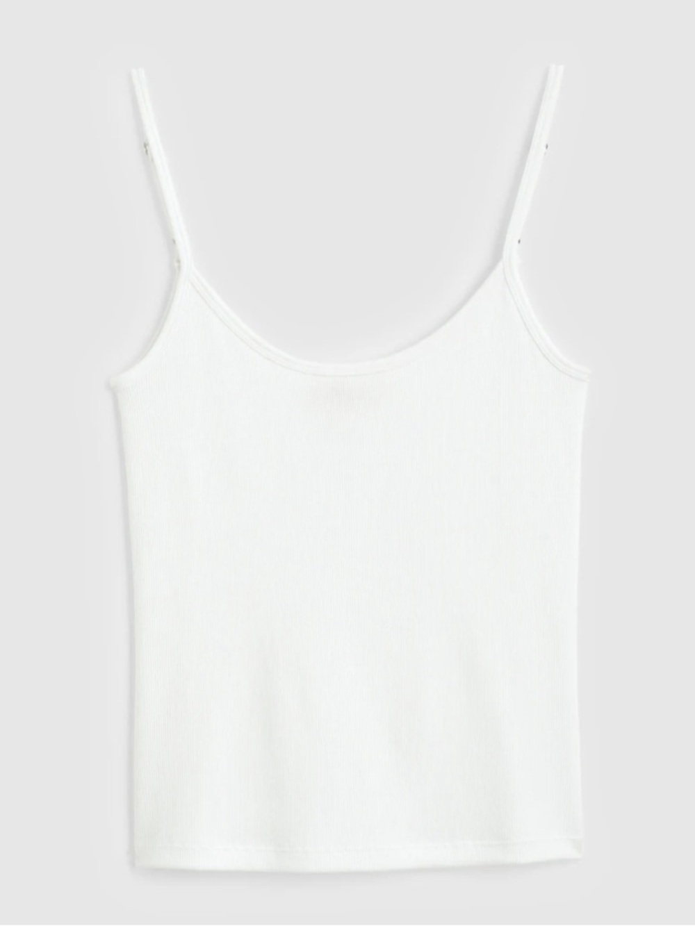 Madewell Classic White 9-9 Cami in Luxerib Tank Top NZ376 Medium
